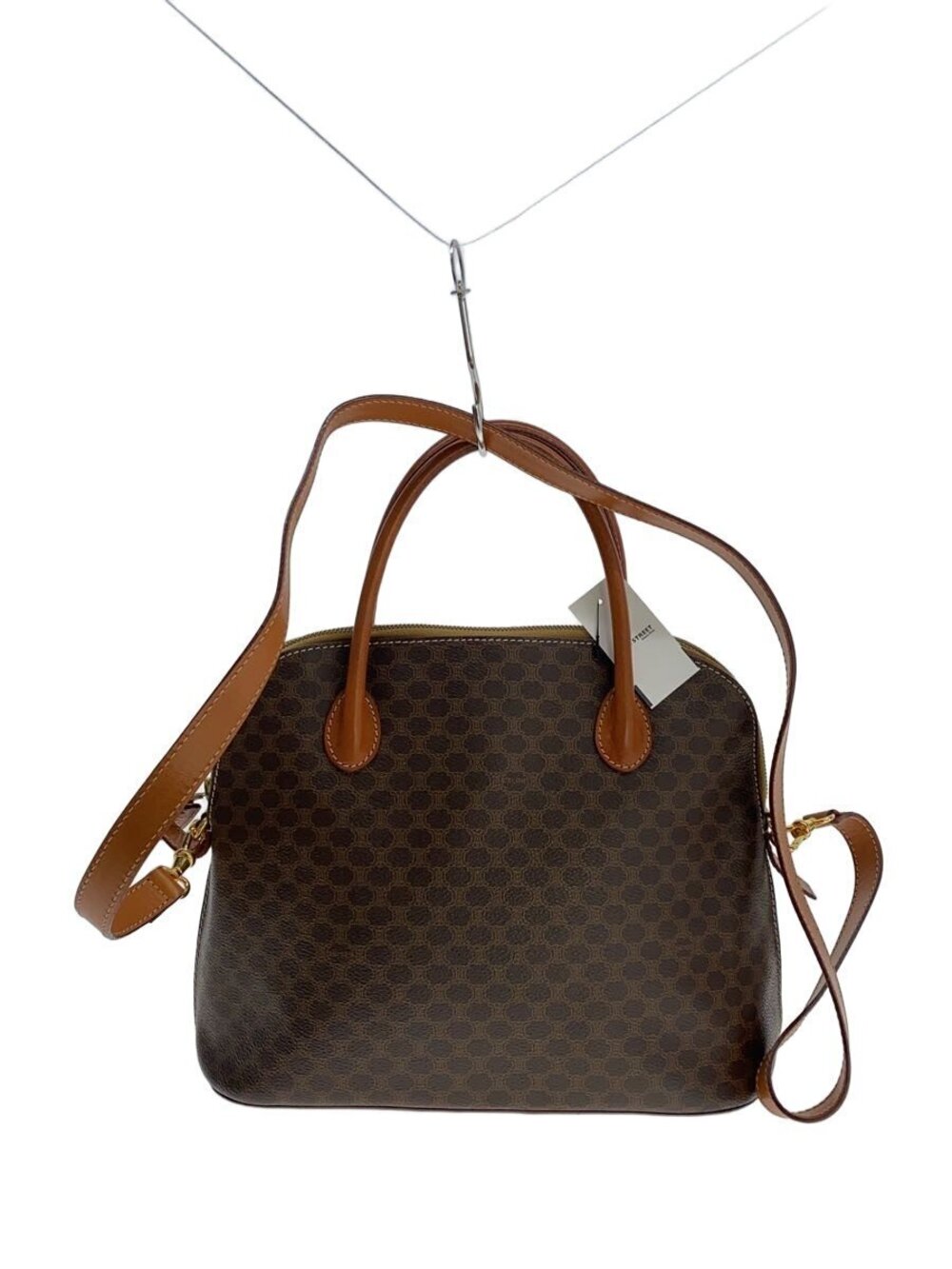 Celine Shoulder Macadam Bag Brown All over